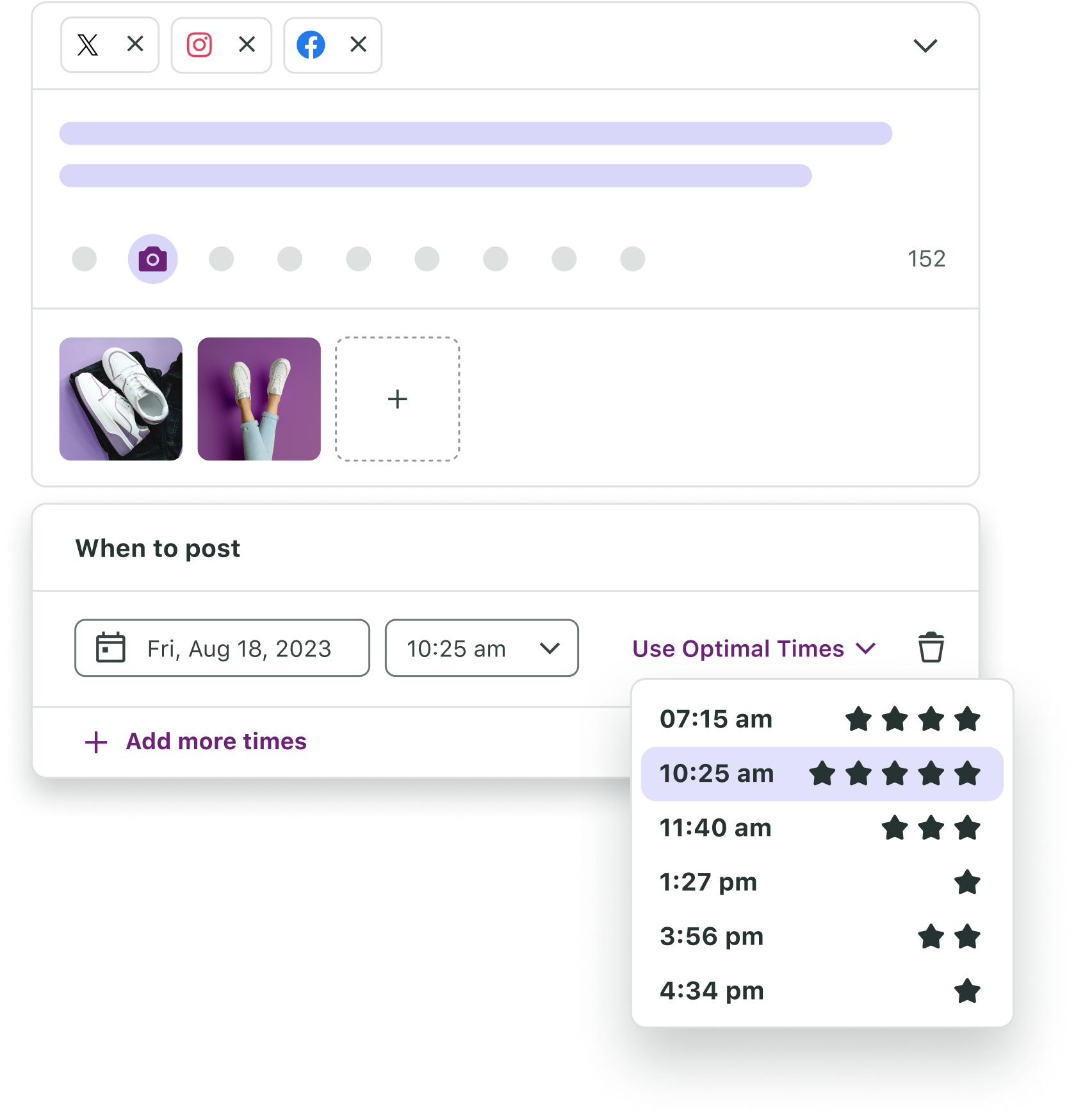 Optimial send times image from Sprout.